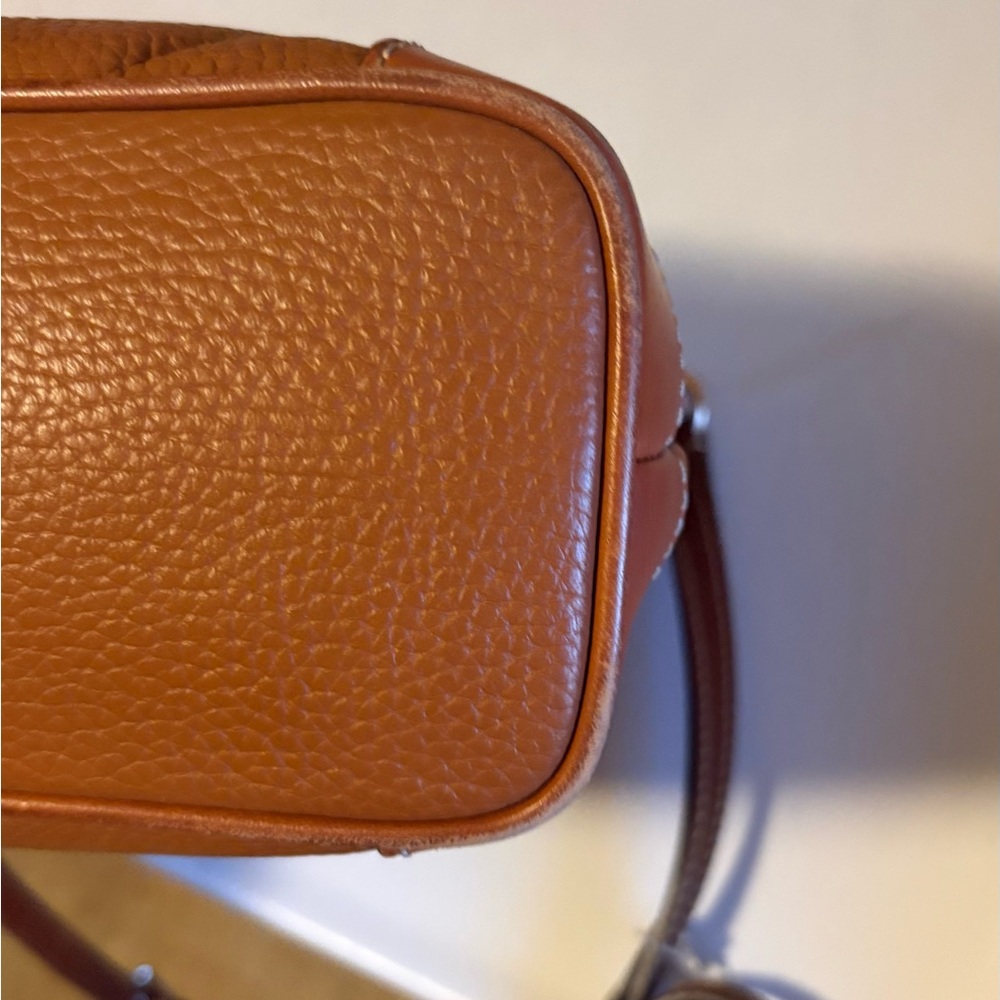 Dooney & Bourke Brown Leather Messenger Bag - Picture 8 of 10